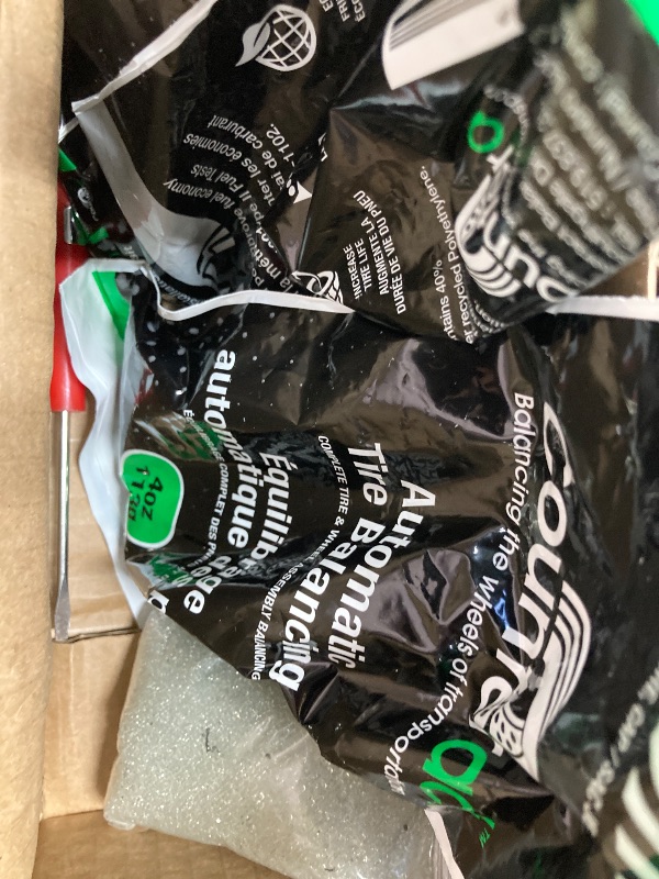 Photo 1 of ***MISSING PARTS***
Counteract DIYK-4 Do It Yourself Tire/Wheel Balancing Beads Kit - Off -Road, Light Duty Truck Tires, (4) 4oz DIY Bead Bags, (4) Valve Caps and Cores, (1) Core Remover, Injector Bottle