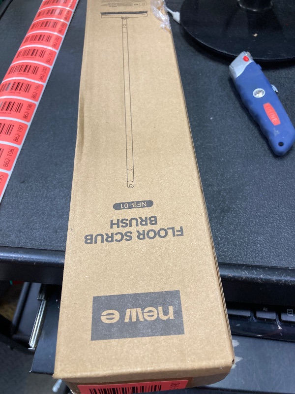 Photo 1 of ***FACTORY SEAL***
NEWE Floor Scrub Brush with Long Handle, 2 in 1 Stiff Bristles Scrubber Mop with Squeegee for Cleaning Deck Tile Tub Garage Patio Wall Sink Bathroom Kitchen