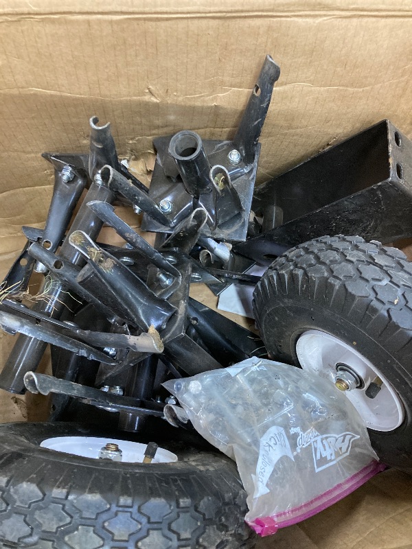 Photo 1 of ***NEED CLEAN***
YITAMOTOR 48" Tow Plug Lawn Aerator with Universal Hitch,Black Painted Galvanized Steel with Tray and Inflatable Wheels, Lawn Aerator Tow Behind for Garden, Farm and Lawn