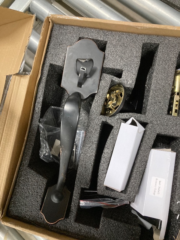 Photo 1 of ***(PARTS ONLY - SELLING AS IS )***
Harfo Fingerprint Smart Door Lock for Front Door with Handle Set, App Control, Keyless Entry Keyless Deadbolt, Auto Lock, Easy to Install, Aged Bronze