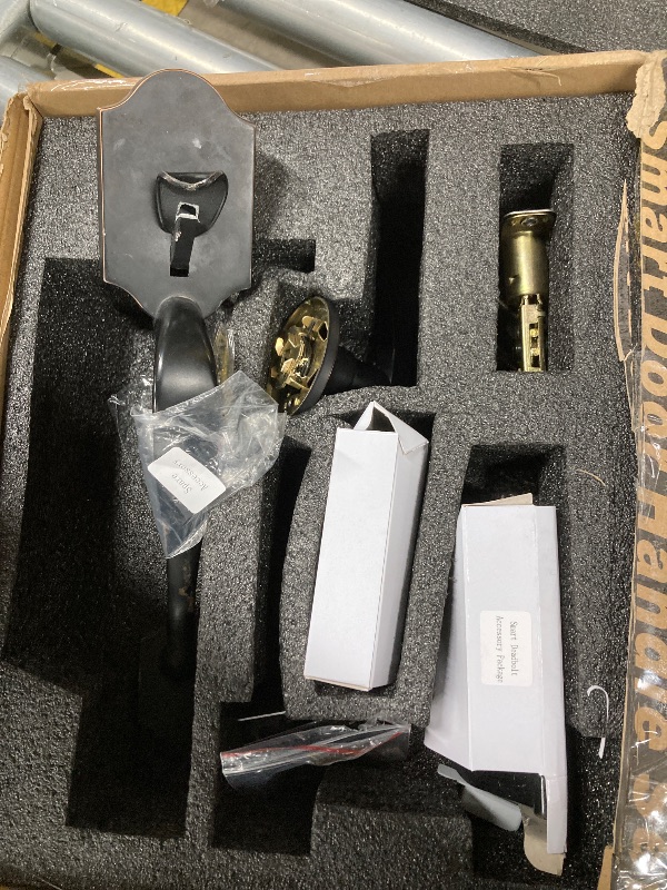 Photo 1 of ***(PARTS ONLY - SELLING AS IS )***
Harfo Fingerprint Smart Door Lock for Front Door with Handle Set, App Control, Keyless Entry Keyless Deadbolt, Auto Lock, Easy to Install, Aged Bronze