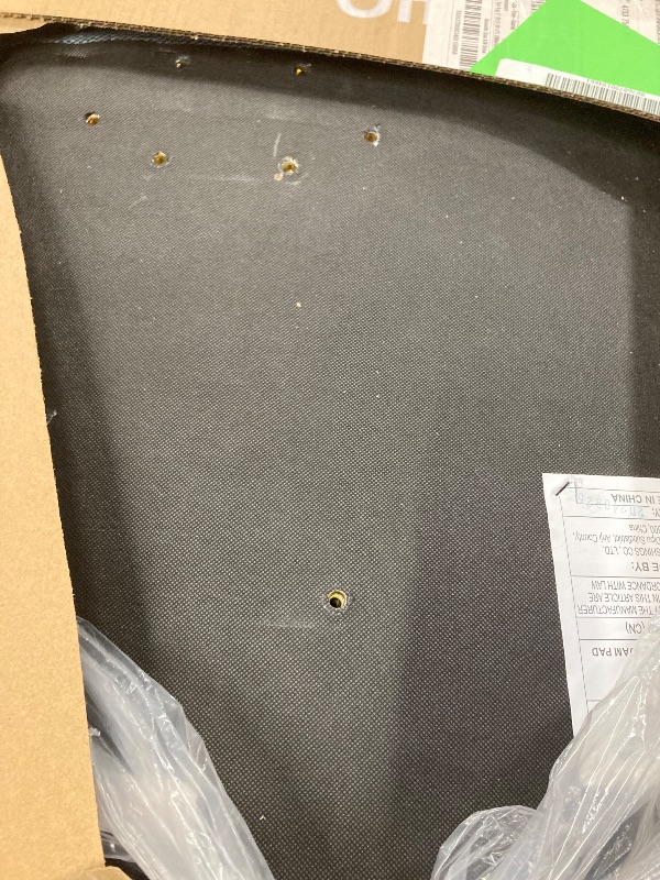 Photo 1 of ****MISSING THE LEGS*****Office Chair Armless Criss Cross Legged Chair No Wheels, Comfy Home Office Desk Chairs, Adjustable Swivel Padded Fabric Vanity Task Computer Chair