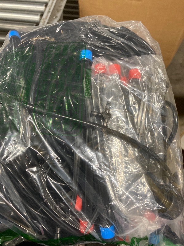 Photo 1 of Maotong 110ft Drip Irrigation System Kit, Garden Watering System DIY Automatic Irrigation Equipment Set for Lawn Raised Bed Greenhouse Plant Watering with 1/4'' Tubing, Drip Emitters, Connectors