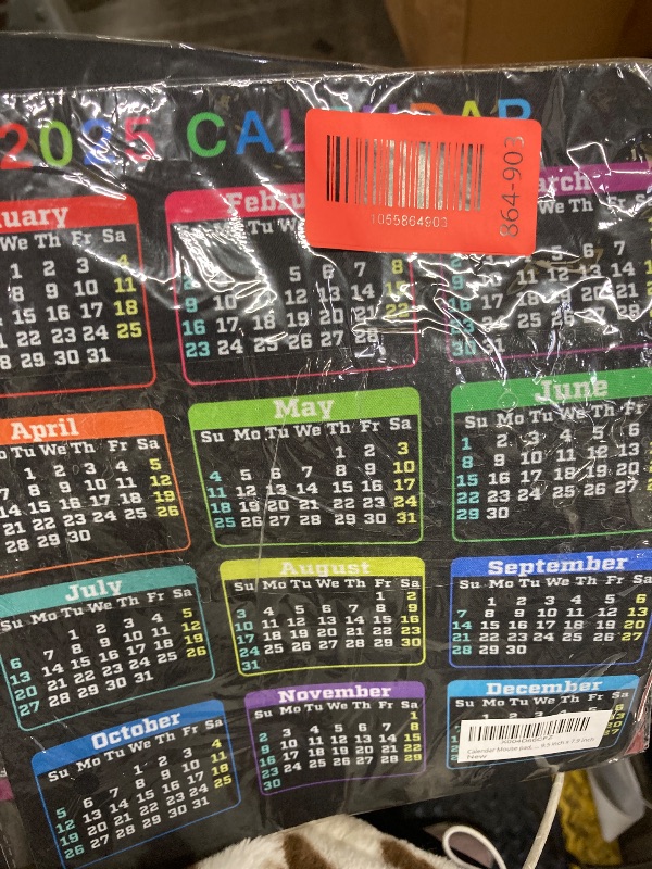 Photo 1 of **2pack** Calendar Mouse pad, 2025 Calendar Color Vertical Edition Natural Rubber Quality Creative Gaming Mouse Pad Rectangle Mouse Personalized Desk Mouse Pad 9.5 inch x 7.9 inch