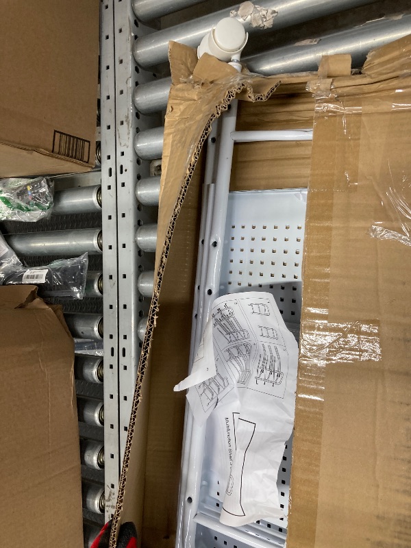 Photo 1 of ***(PARTS ONLY - SELLING AS IS)***
DCLRN 3 Tier Rolling Cart, Storage Organizer Cart, Multifunctional Storage Shelves, Rolling Metal Organization Cart with Handle and Lockable Wheels, for Home, Office, Kitchen, Bathroom(White)