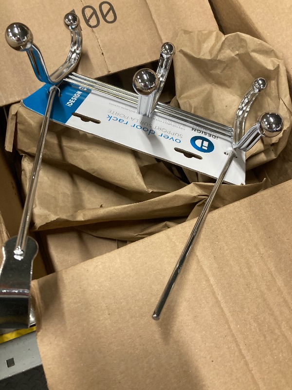 Photo 1 of ***BROKEN****
InterDesign 53070 Chrome Finish York Lyra 6 Hook Over The Door Rack