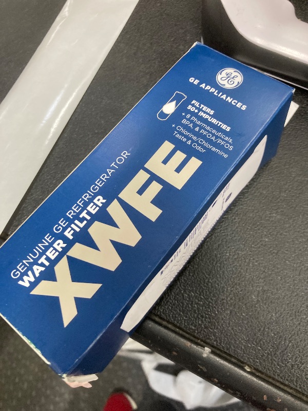 View 2 of GE XWFE Refrigerator Water Filter, Genuine Replacement Filter, Certified to Reduce Lead, Sulfur, and 50+ Other Impurities, Replace Every 6 Months for Best Results, Pack of 1