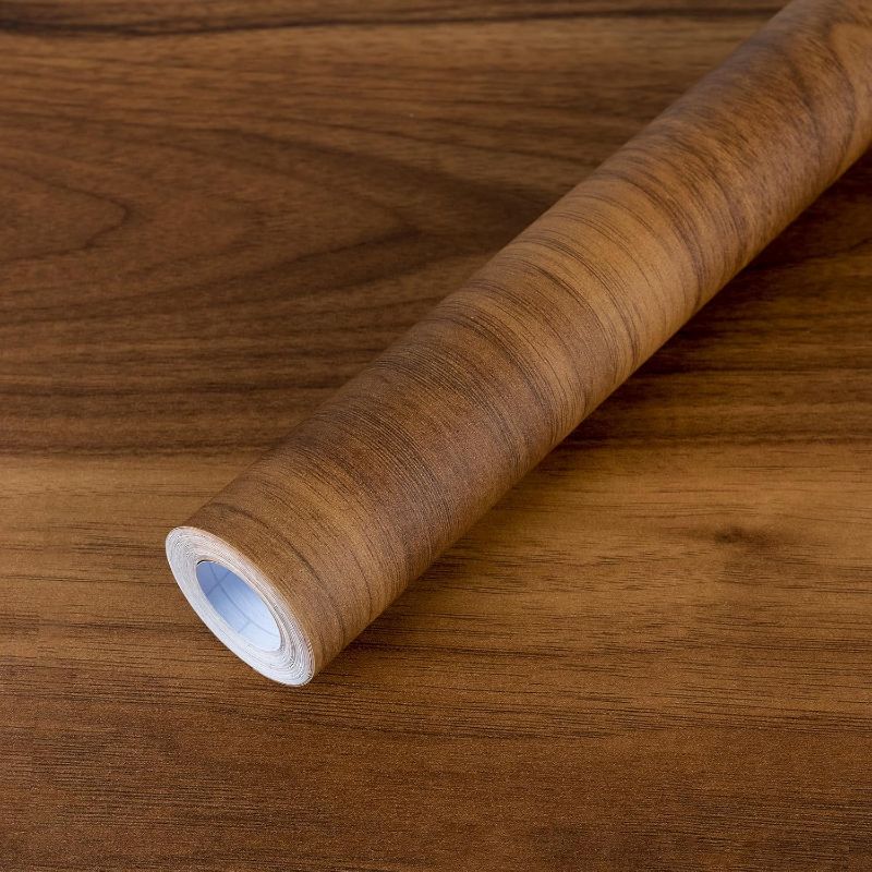 Photo 1 of  Wood Grain Contact Paper, Vintage Peel and Stick Wallpaper (( unknown measurements)) 