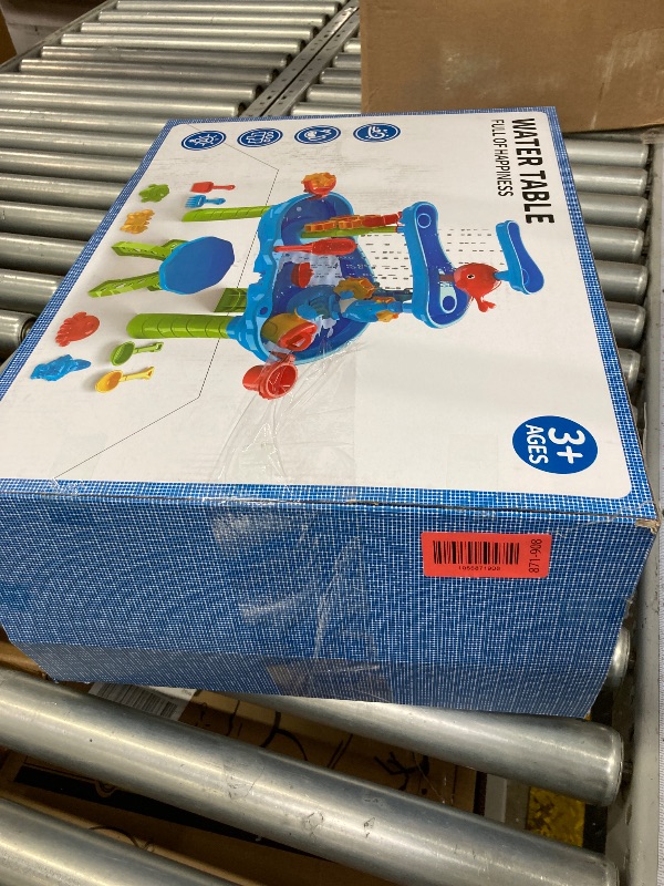 Photo 1 of ***(PARTS ONLY - SELLING AS IS -MISSING PARTS)*** 
3-Tier Kids Water Table for Toddlers Kids Ages 3-5 4-8, Summer Outdoor Water Table Beach Kids Toys, Toddler Sensory Activity Sand Box Play Set with Rain Showers Splash Pond for Boys Girls