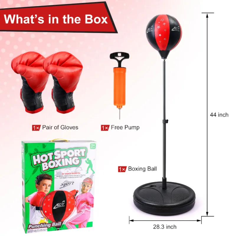 Photo 1 of 
Punching Bag for Kids with Boxing Gloves Adjustable Stand Kids Punching Bag Boxing Bag Set Toy for Child Boys & Girls
