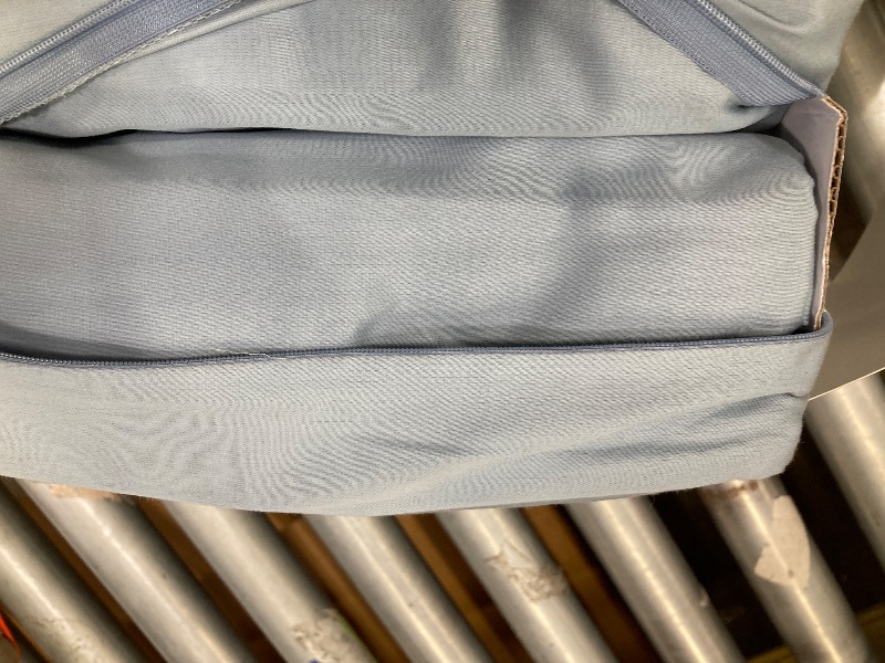 Photo 1 of **DAMAGED OUTER PACKAGE**Miracle Made Luxe Soft Cotton Bed Sheet Set, 4-Piece Silver-Infused Cooling Fabric – Lightweight, Hypoallergenic Bedding for Hot Sleepers, Queen Size, Slate Blue