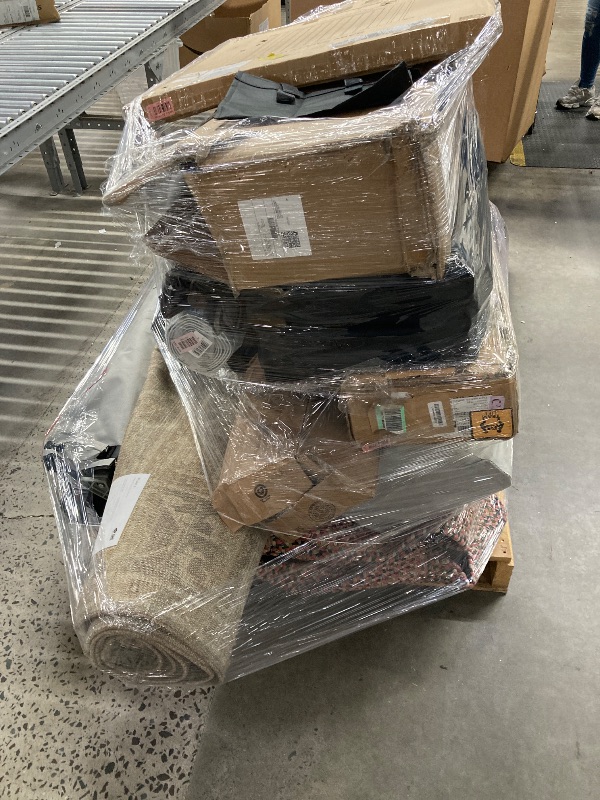 Photo 1 of ********no return no refund ********* pallet of different wooden items for example bed, mirrors, chairs, tables and much more returns are not accepted final sale