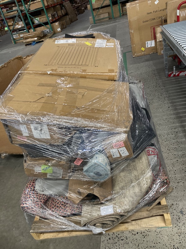 Photo 1 of ********no return no refund ********* pallet of different wooden items for example bed, mirrors, chairs, tables and much more returns are not accepted final sale