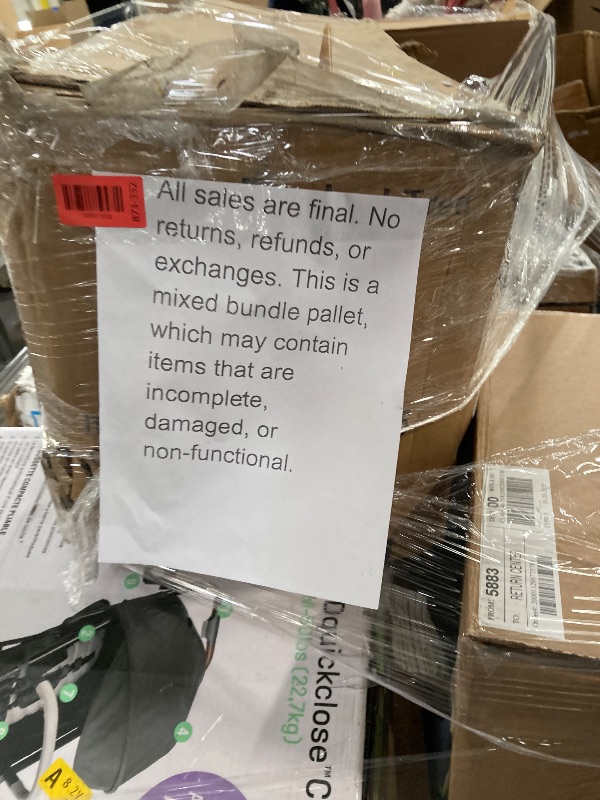 Photo 1 of ********no return no refund ********* pallet of different wooden items for example bed, mirrors, chairs, tables and much more returns are not accepted final sale