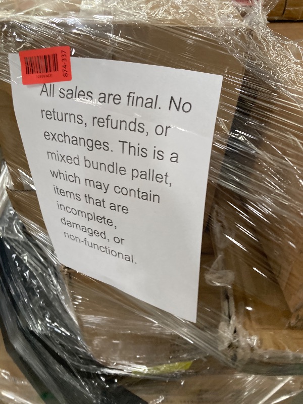 Photo 1 of ********no return no refund ********* pallet of different wooden items for example bed, mirrors, chairs, tables and much more returns are not accepted final sale
