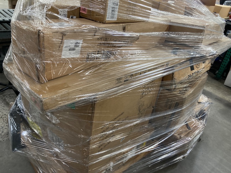 Photo 1 of ********no return no refund ********* pallet of different wooden items for example bed, mirrors, chairs, tables and much more returns are not accepted final sale