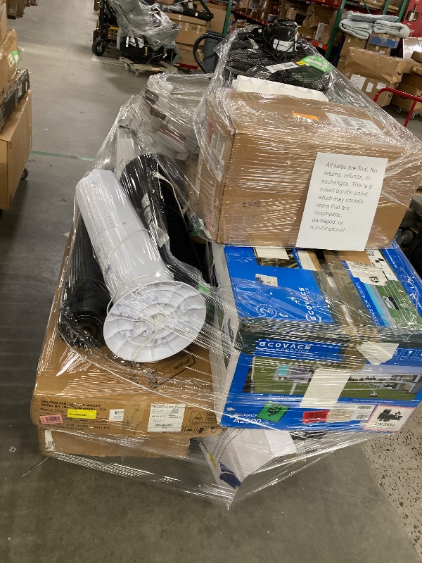 Photo 1 of ********no return no refund ********* pallet of different wooden items for example bed, mirrors, chairs, tables and much more returns are not accepted final sale