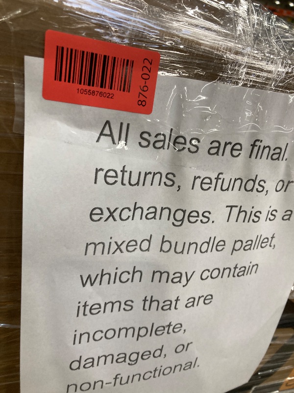 Photo 1 of ********no return no refund ********* pallet of different wooden items for example bed, mirrors, chairs, tables and much more returns are not accepted final sale