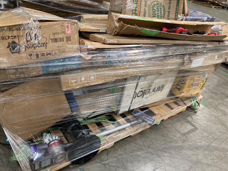 Photo 1 of ********no return no refund ********* pallet of different wooden items for example bed, mirrors, chairs, tables and much more returns are not accepted final sale
