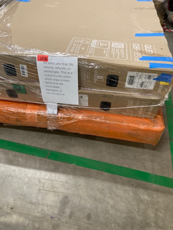 Photo 1 of ********No returns***No refund*******TV pallet doesn't work, only for parts of different brands and sizes. Some turn on, others don't. Broken screens, possibly missing cables and remote control. Returns not accepted. Final sale, approximate retail price o