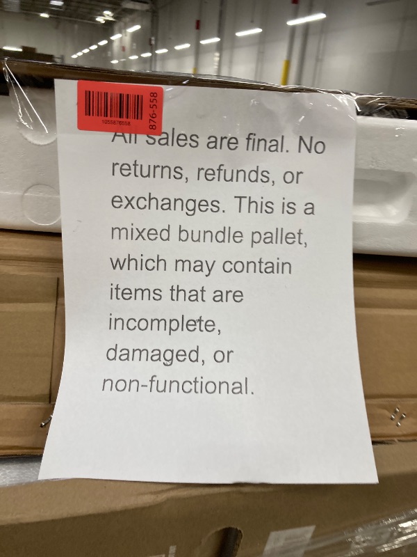 Photo 1 of ********No returns***No refund*******TV pallet doesn't work, only for parts of different brands and sizes. Some turn on, others don't. Broken screens, possibly missing cables and remote control. Returns not accepted. Final sale, approximate retail price o