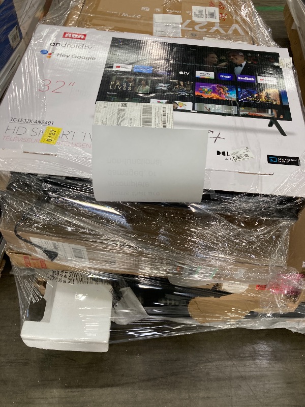 Photo 1 of ********No returns***No refund*******TV pallet doesn't work, only for parts of different brands and sizes. Some turn on, others don't. Broken screens, possibly missing cables and remote control. Returns not accepted. Final sale, approximate retail price o
