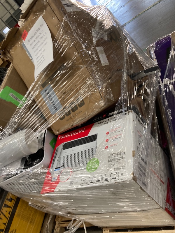 Photo 1 of ****no returns accepted***** final sale *****pallet with air conditioners and possible some fans only for parts, remote control or some part may be missing this pallet also contains small miscellanious item retail price is estimated for parts.
