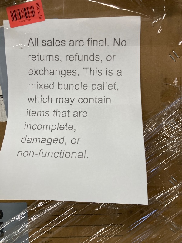 Photo 1 of ****no returns accepted***** final sale *****pallet with air conditioners and possible some fans only for parts, remote control or some part may be missing this pallet also contains small miscellanious item retail price is estimated for parts.