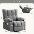Photo 1 of ***ACTUAL ITEM IS BLACK***JONPONY Power Lift Recliner Chair for Elderly with Heat and Vibration Massage Recliner Chair with USB Charge Port for Living Room- Infinite Position, Side ***ACTUAL ITEM IS BLACK***