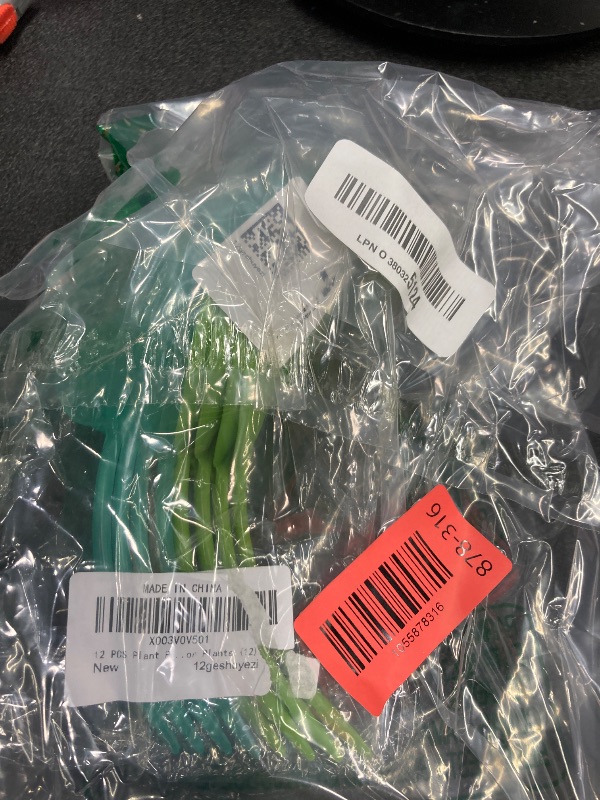 Photo 1 of ***8 INCLUDED***4 MISSING***12 PCS Plant Pot Watering Funnel, 3 Color Leaf Plant Watering Devices, Creative Leaf Watering Device for Indoor and Outdoor Plants (12)***8 INCLUDED***4 MISSING**