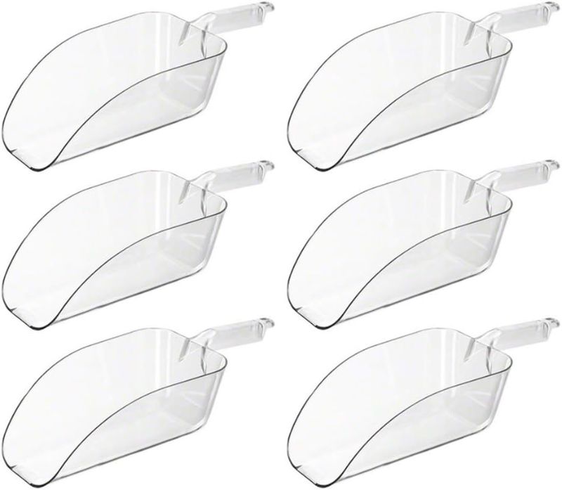 Photo 1 of ***1 IS MISSING*** 11 ARE INCLUDED***(Pack of 12) AME D'ESSENCE 24 Oz Polycarbonate Utility Scoop – Heavy-Duty, Shatter-Resistant Multi-Purpose Scoop for Ice, Dry Goods, Candy, Popcorn, Spices, Flour, and More***1 IS MISSING*** 11 ARE INCLUDED***
