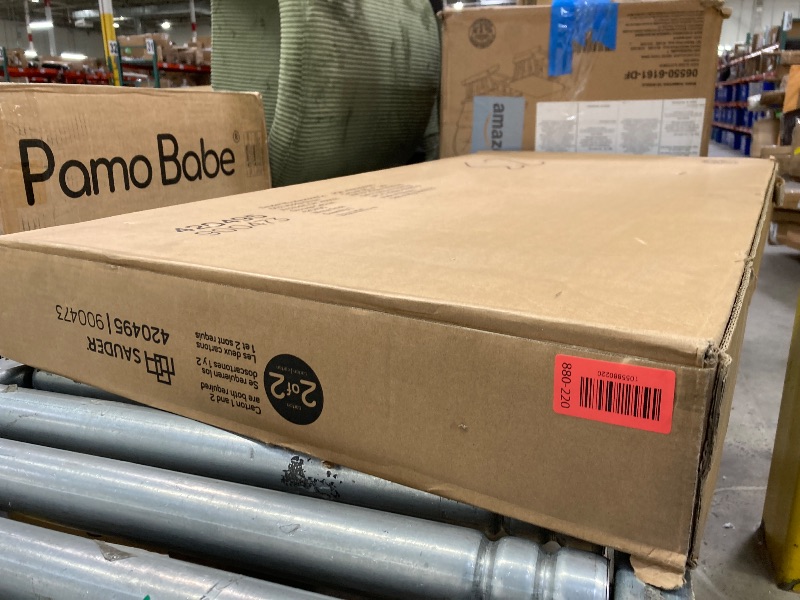 Photo 1 of **BOX 2 OF 2 ONLY/INCOMPLETE SET***Sauder Select Multipurpose Bedroom Armoire Wardrobe Closet Pantry Storage Cabinet with Storage Drawers and Hanging Rail, in Soft White finisH