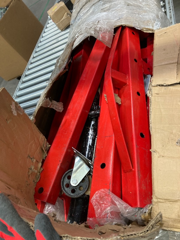 Photo 1 of ***Missing parts****Missing parts*****Eco Summer Engine Hoist 2 Ton,Cherry Picker Engine Hoist,Folding Hydraulic Tilting Engine Lift with 360 Degree Swivel Wheels for Ports, Warehouses, Garage, Factory