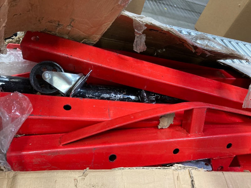 Photo 1 of ***Missing parts****Missing parts*****Eco Summer Engine Hoist 2 Ton,Cherry Picker Engine Hoist,Folding Hydraulic Tilting Engine Lift with 360 Degree Swivel Wheels for Ports, Warehouses, Garage, Factory