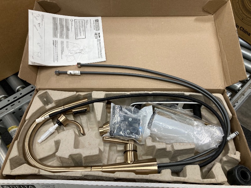 Delta 19893Z-SD-DST Boyd 1.8 GPM Single Hole Pull Down Kitchen Faucet ...