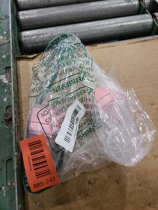 Photo 1 of 2 Pieces Silicone Baby Spoons Baby Feeding Spoon with Standing Base for Infant 0-24 Months Dispensing and Feeding (Pink)