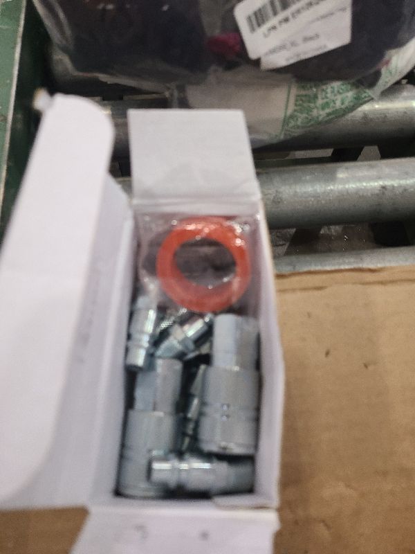 Photo 1 of 3/8’’ High Flow Air Hose Fittings Set, 3PCS 3/8 Body I/M Industrial Air Coupler and 6PCS 3/8 Body Air Plug with 3/8 Inch NPT Threads Size, 10PCS Air Compressor Accessories Quick Connect Set