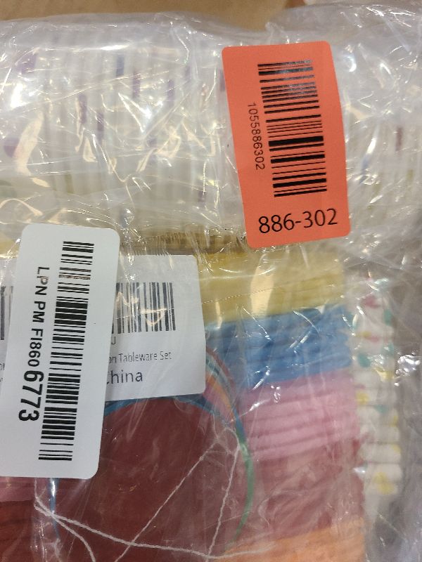 Photo 1 of 170 Pcs Birthday Party Supplies, Happy Birthday Decorations Colorful Dots Themed for Boys and Girls, Includes Happy Birthday Plates and Napkins, Balloons, Cups, Tablecloth, Banner, Serves 25