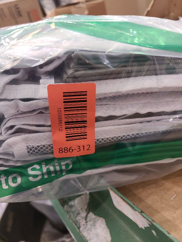 Photo 1 of 3 Packs 5-Tier Over the Door Storage Organizer with 10 Side Mesh Pockets, 48 lbs Load Capacity, 3 Hooks Design, Hanging Organizer with Clear Windows for Bathroom, Bedroom, Nursery, Kitchen-Grey