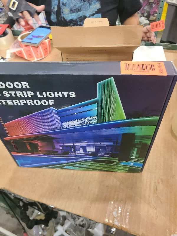 Photo 1 of 100Ft Outdoor LED Strip Lights Waterproof,Music Sync RGB IP68 Outside Led Light Strips Waterproofs with App and Remote,Exterior Led Rope Lights Waterproof for Deck,Balcony,Roof,Garden,Pool