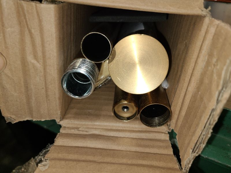 Photo 1 of 16-56 Inch Curtain rods, 1 Inch Diameter Splicing and Telescoping Structure Window Treatment Rods Set Adjustable Drapery Rods Heavy Duty Pole, Warm Gold