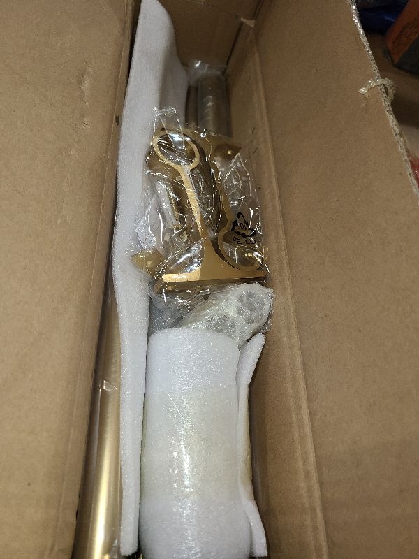 Photo 1 of 16-86 Inch Curtain rods, 1 Inch Diameter Splicing and Telescoping Structure Window Treatment Rods Set Adjustable Drapery Rods Heavy Duty Pole, Warm Gold