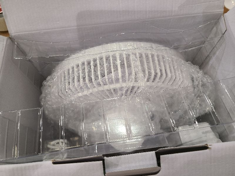 Photo 1 of 12" Wall-Mounted Oscillating Fan with Remote & Timer, Compact Bedroom/RV Fan - 4 Speeds, Quiet 90°Rotation, Adjustable Tilt, 8.2 ft Cord for Bathroom & Home Cooling, Include Adapter, Easy to Clean