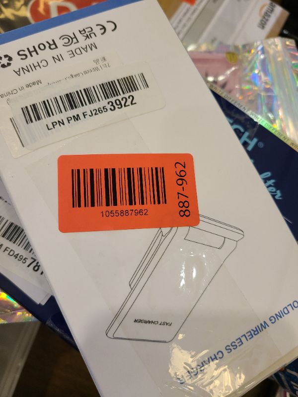 Photo 1 of 2 in 1 Wireless Charger,Foldable 20W Fast Wireless Charging Stand Compatible with iPhone 16/16 Pro/15/14/13/12/X/AirPods,Dual Phone Induction Charge Station for Samsung,Pixel,Xperia,LG(No Plug)