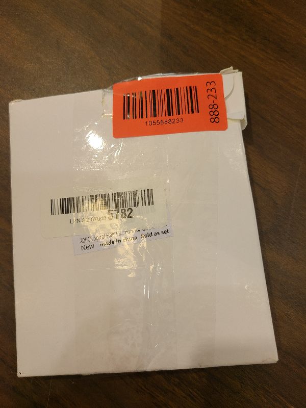 Photo 1 of 20PCS Spiral Hair Pins, Spin Pins Spiral Bobby Pins for Girls, Women and Kids, Non-Scratch Round Clip & Bun Twist, Stylish Bun Bobby Pins, Premium Spin Pins for Hair, Brown