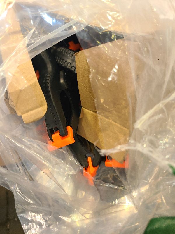 Photo 1 of 10 Pack 6 inch Plastic Spring Clamps, Black Heavy Duty Clips, Backdrop Clips, Plastic Clamps for Crafts, Backdrop Stand, Woodworking, Photography