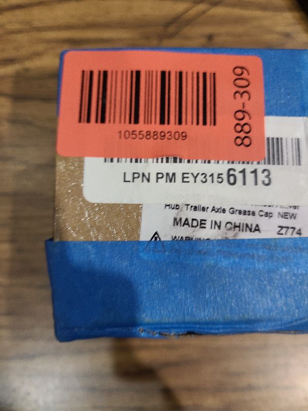 Photo 1 of 2pcs 2.72" Trailer Axle Wheel Hub and Bearing Dust Cap with Extra 2 Rubber Plugs for Most 7000 to 8000 Pound Axles Dexter Trailer Axle Dust Cap Cup Grease Cover Hub