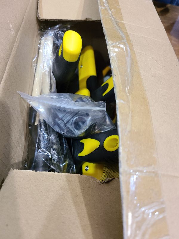 Photo 1 of 18 pcs Putty Knife Set,Drywall Knife,Espatulas Drywall Kit With Mud Pan,1” 2” 3” 4” 5” 6” Spackle Knife,7” 10” 14” Taping Knives,External Corner Trowel & Internal Corner Trowel,5 Brushes And Gloves