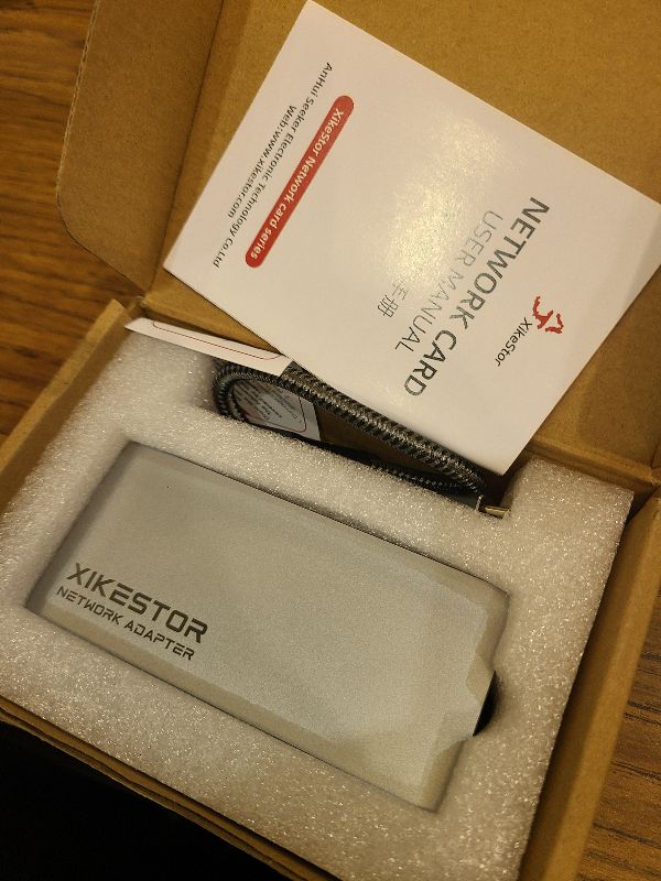 Photo 1 of 10G Ethernet Adapter, USB4 to 10G Base-T Thunderbolt 3/4 Compatible,10GB USB-C Ethernet Adapter,10Gbps RJ45 LAN,Aluminum Alloy Housing,Quiet and Intelligent Fan Temperature Control.