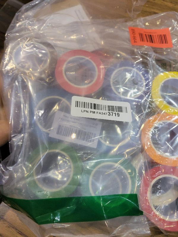 Photo 1 of 12PCS Colored Masking Tape, Colored Tape for Kids Art Supplies, DIY Craft Tape, Colored Painters Tape for Labeling, Classroom, Decorative, Rainbow Color Tape Rolls 2/3In x 13Yards(1.7cm x 12m)